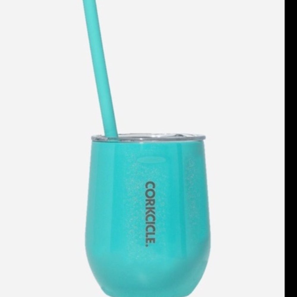 Corkcicle 12oz Wine Tumbler with Silicone Straw